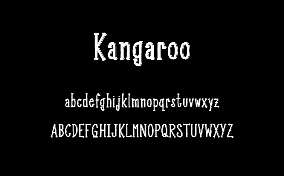Kangaroo font