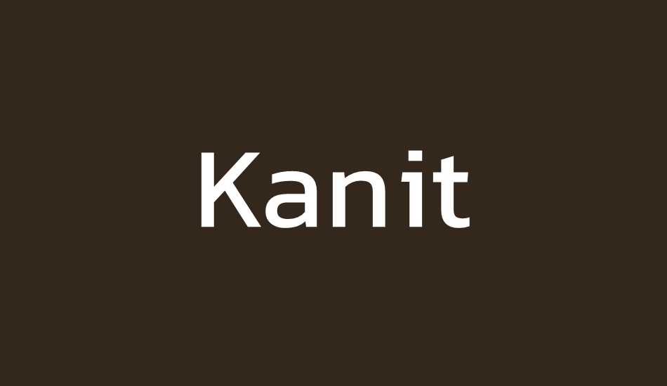 kanit font big