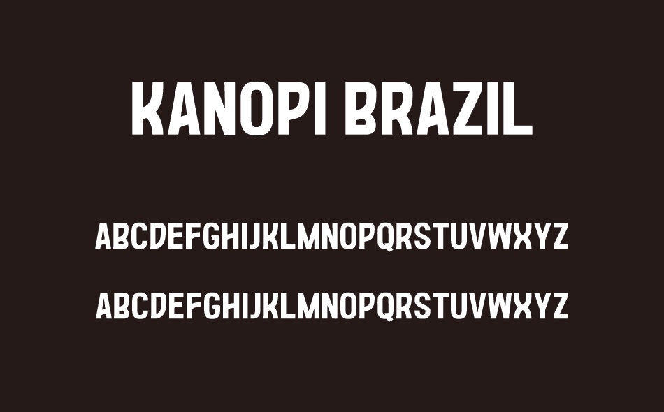 Kanopi Brazil font