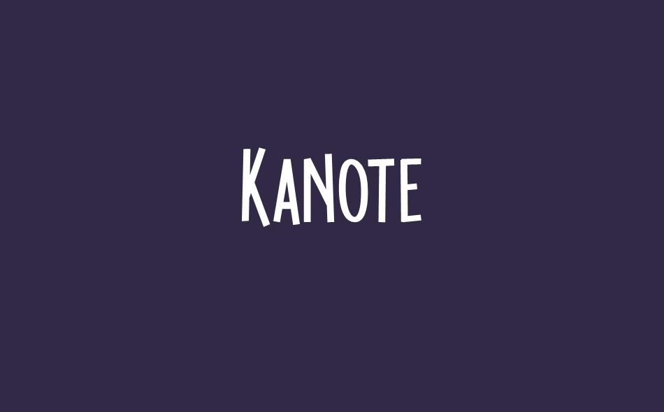 Kanote font big