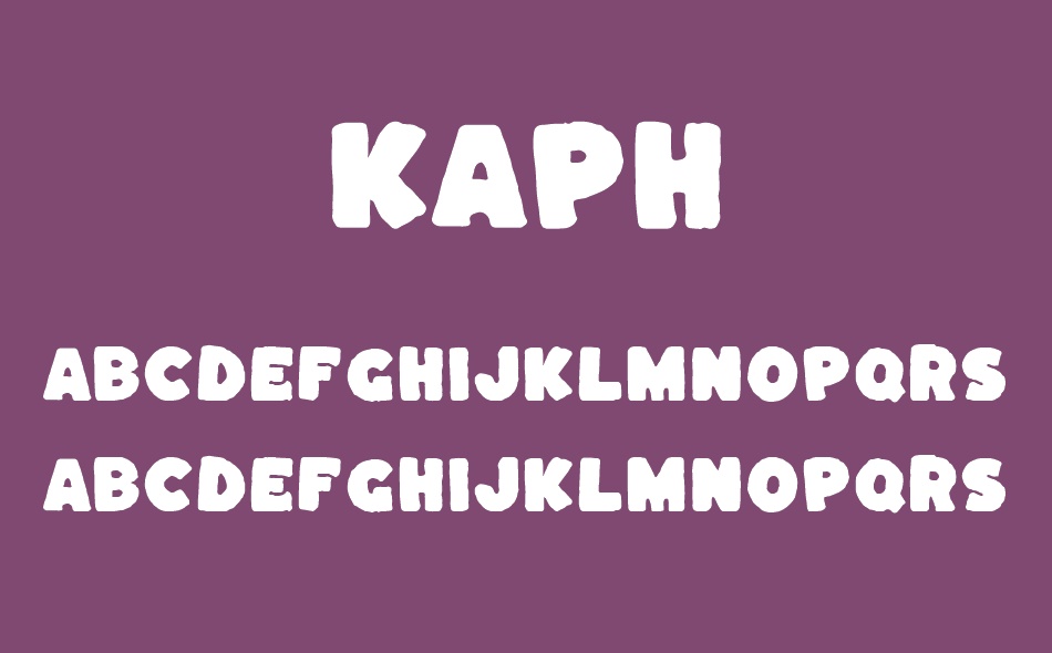 Kaph font