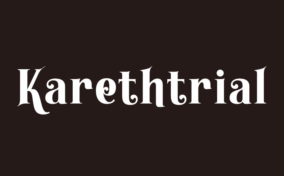 Kareth font big