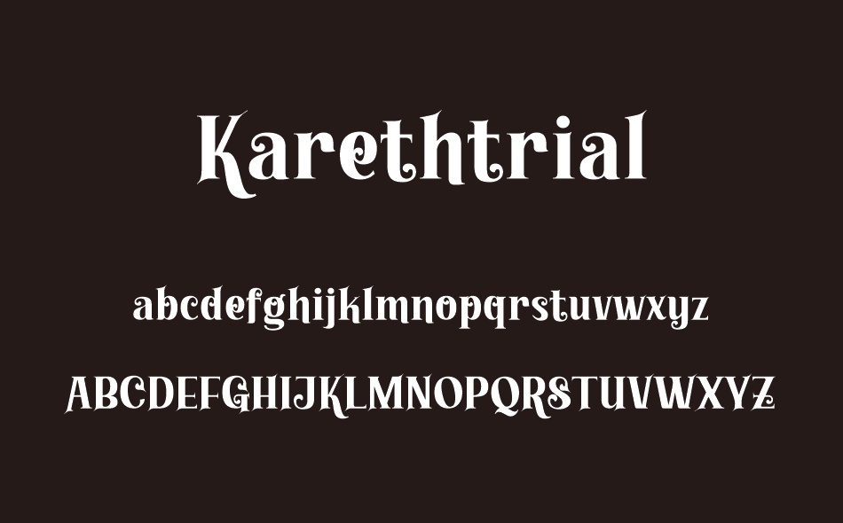 Kareth font