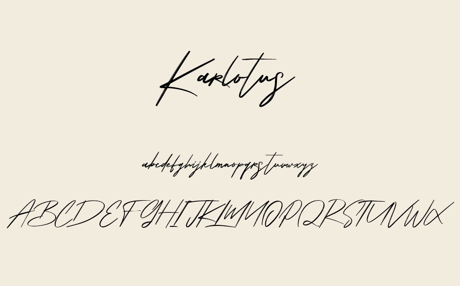 Karlotus font