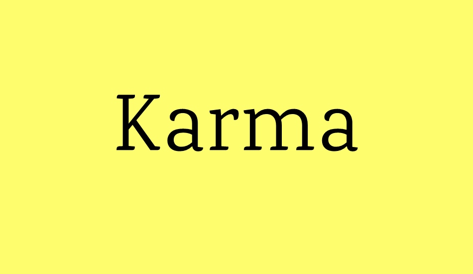 karma font big