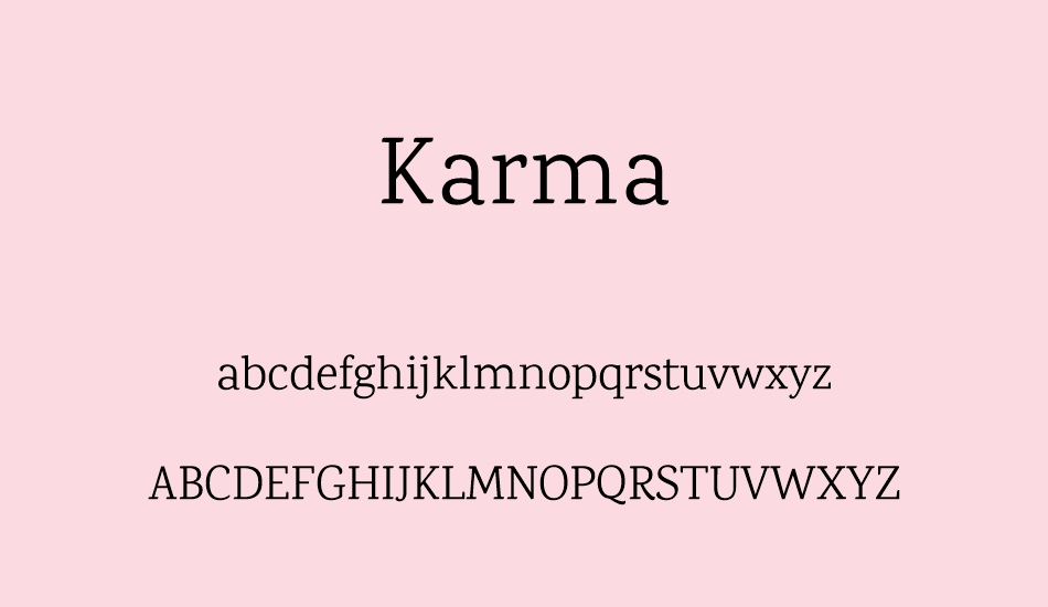 karma font