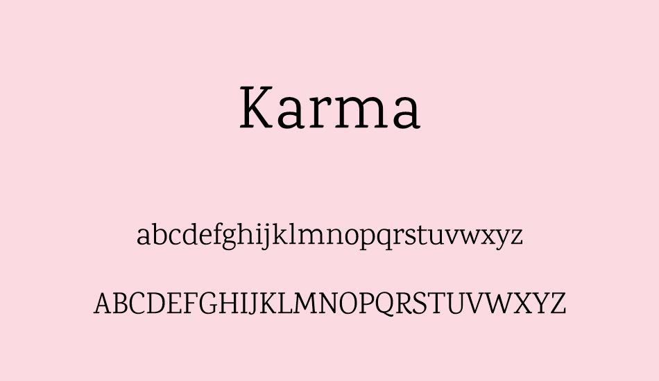 karma font