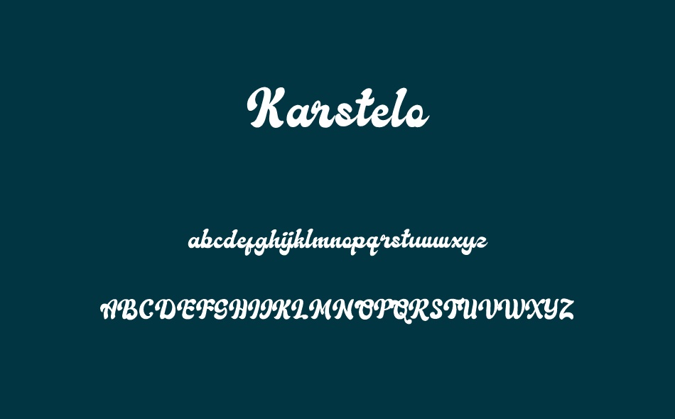Karstelo font