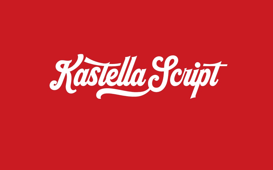Kastella Script font big