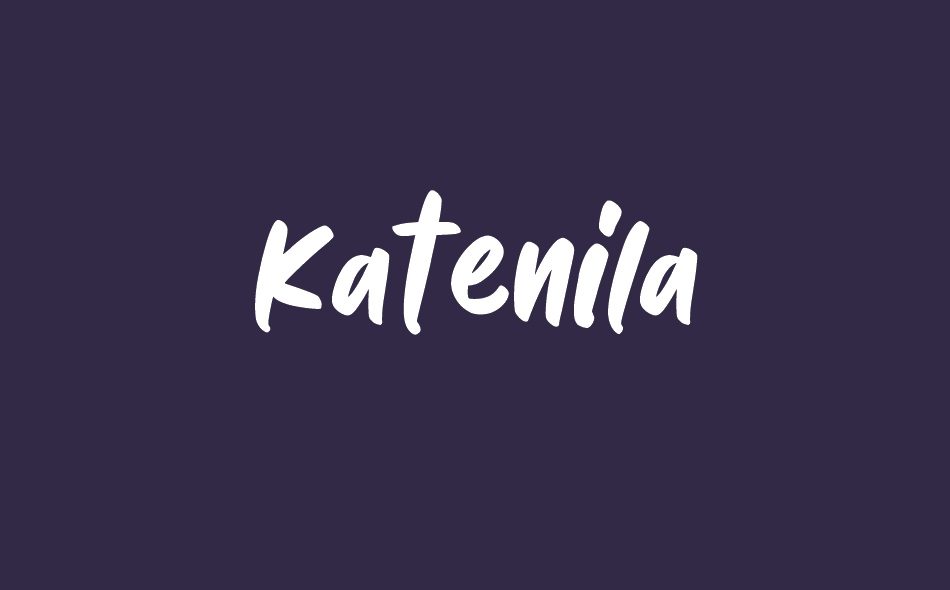 Katenila font big