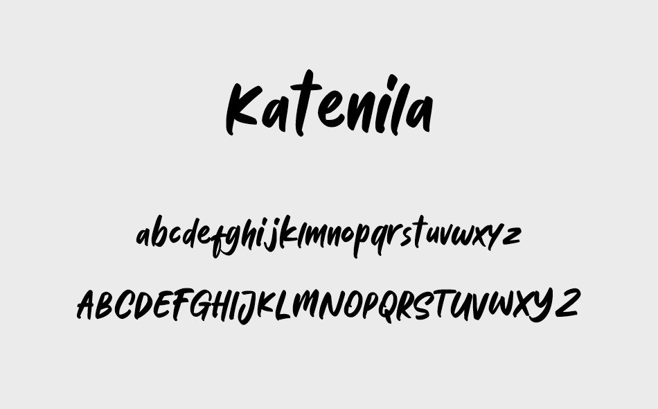 Katenila font