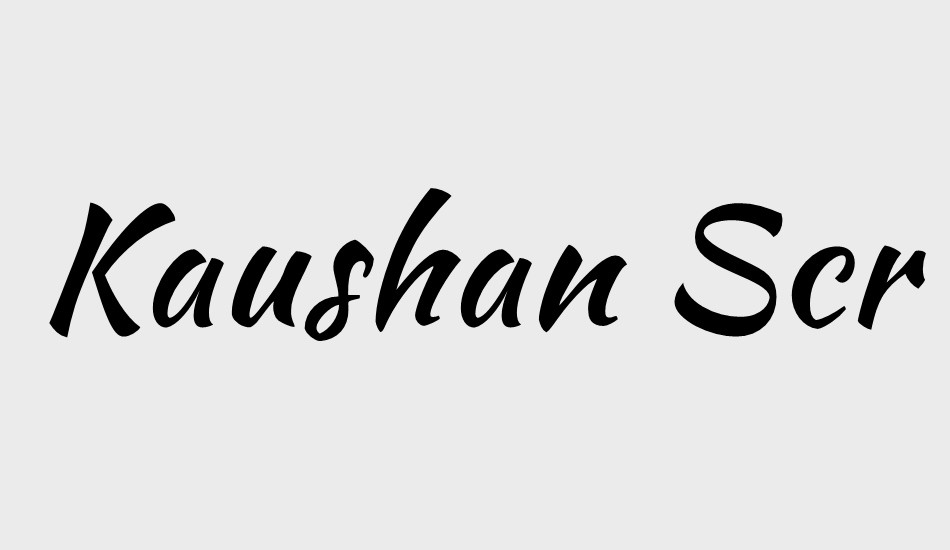 kaushan-script font big