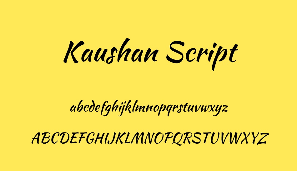 kaushan-script font