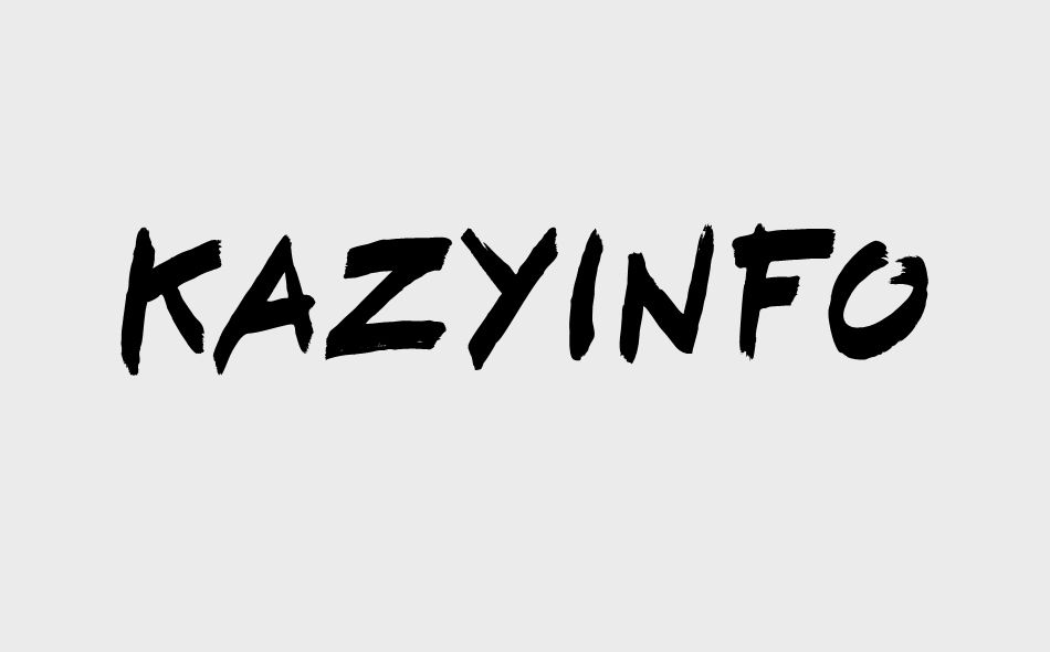 Kazyinfo font big