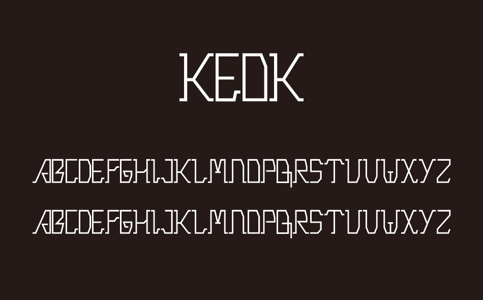 Keok font