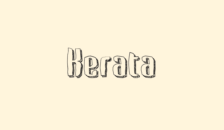 kerata font big