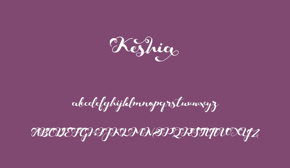 keshia font