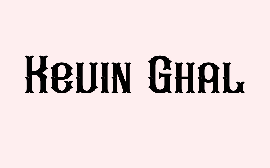 Kevin Ghal font big