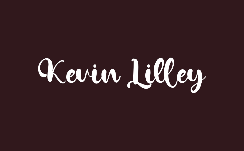 Kevin Lilley font big