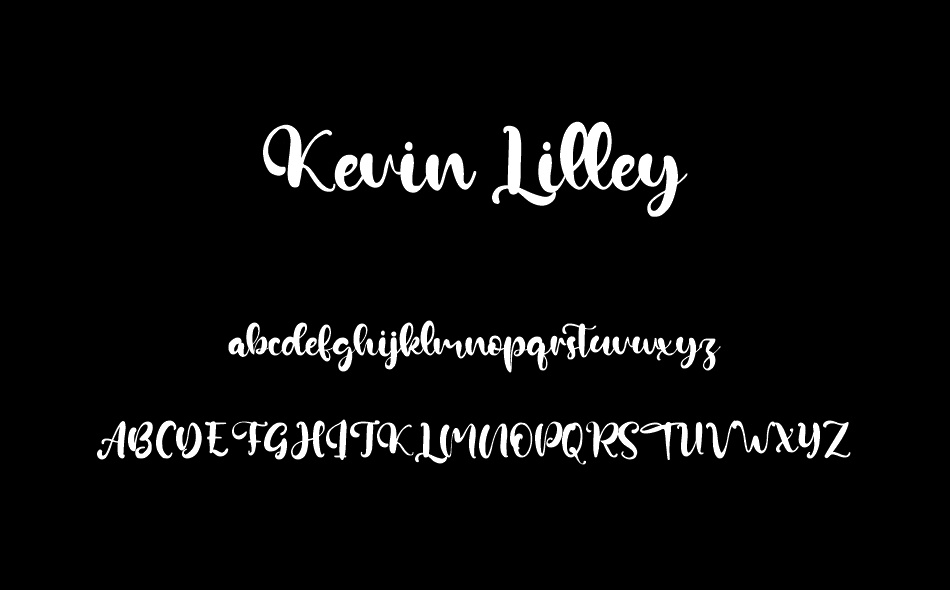 Kevin Lilley font