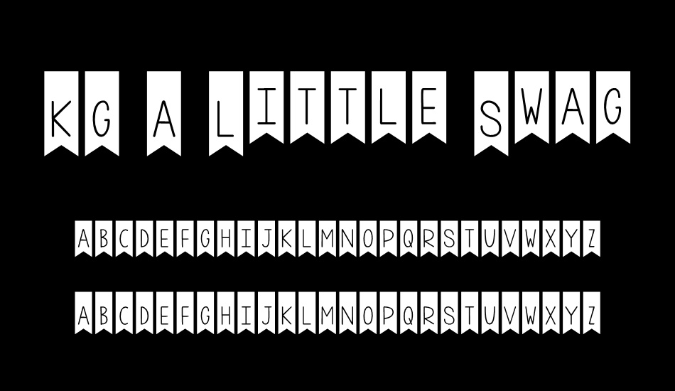 kg-a-little-swag font