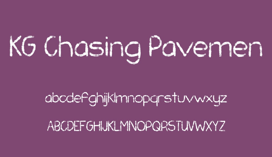 kg-chasing-pavements font