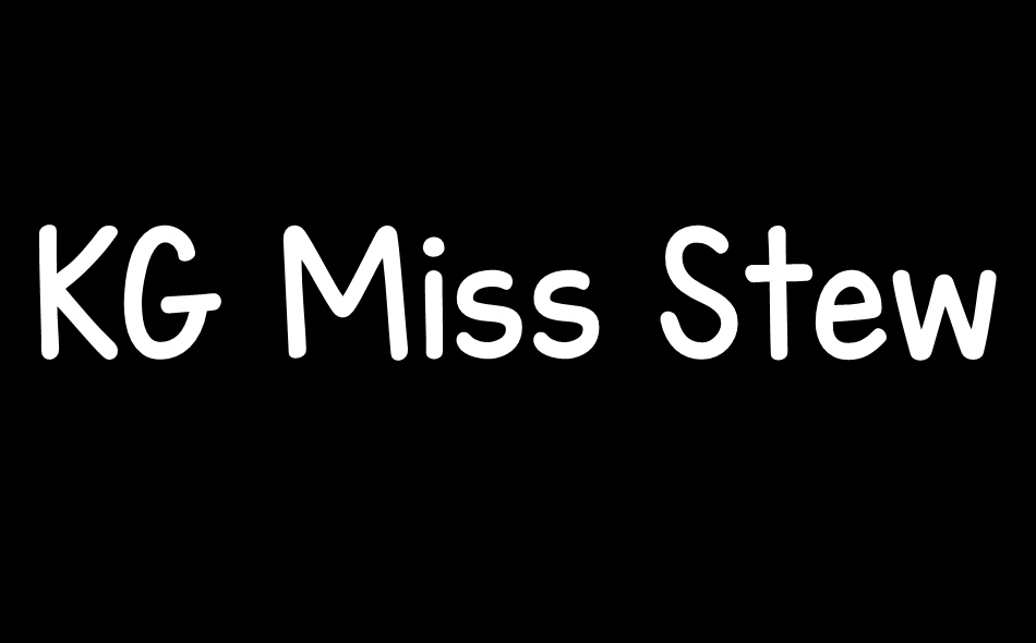 KG Miss Steward font big