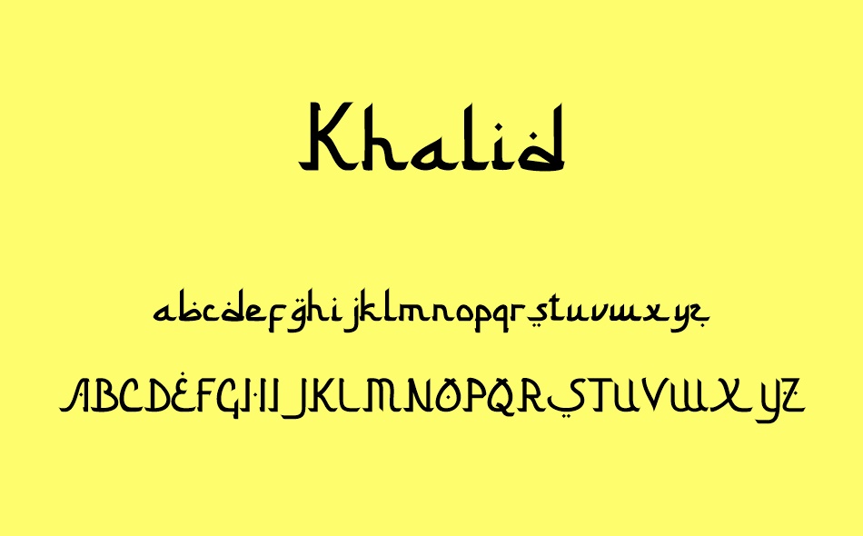 Khalid font