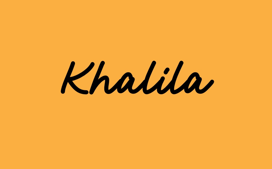 Khalila font big