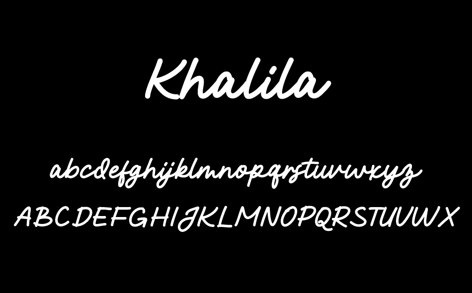 Khalila font