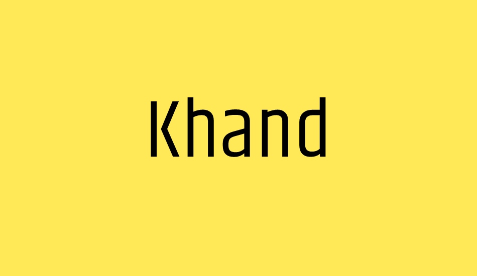 khand font big
