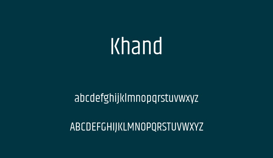 khand font