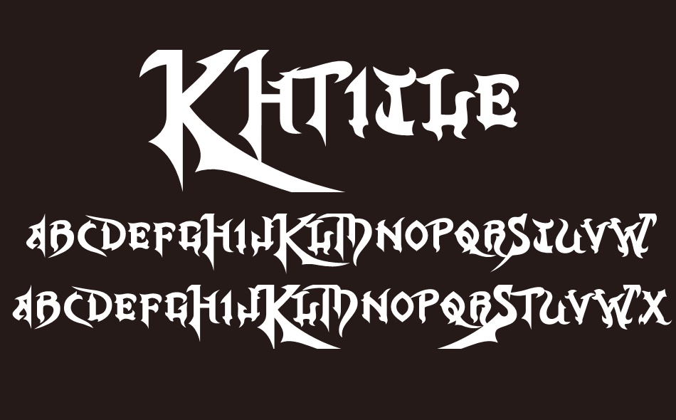 KHMenu font