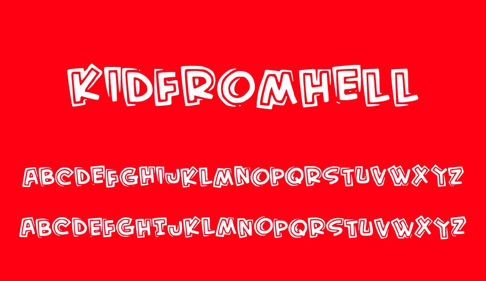 kidfromhell font