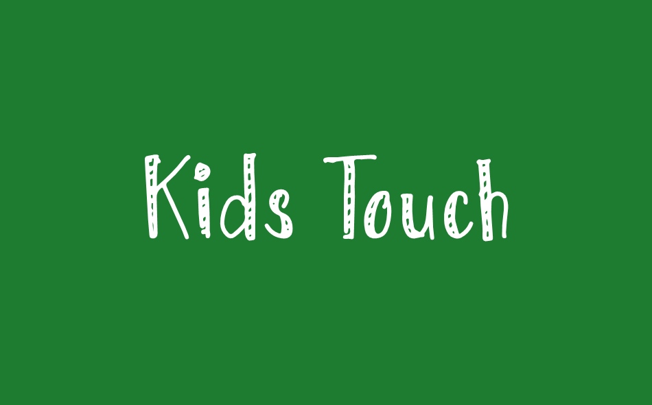 Kids Touch font big