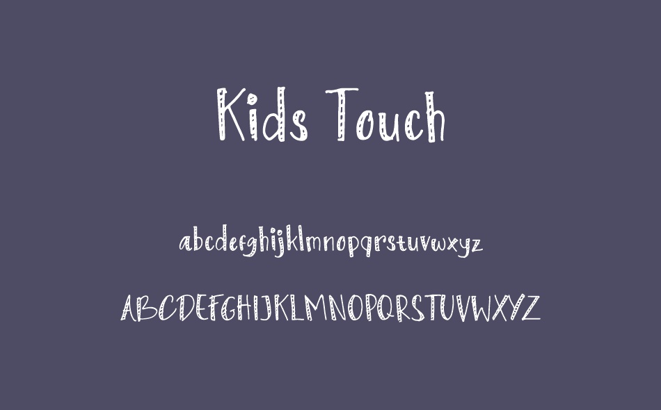 Kids Touch font