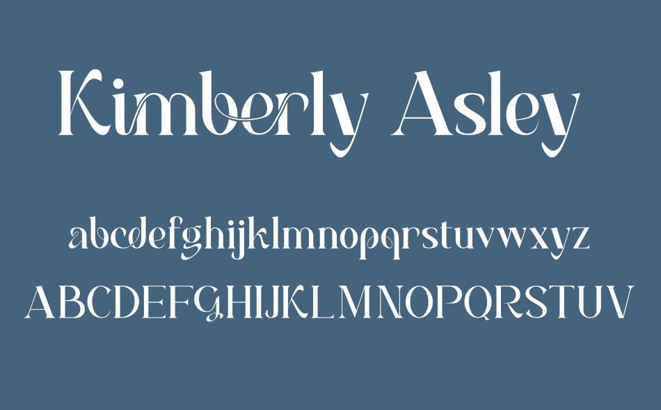 Kimberly Asley Demo font