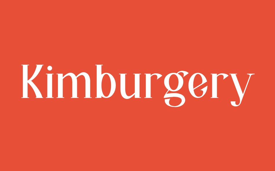 Kimburgery font big