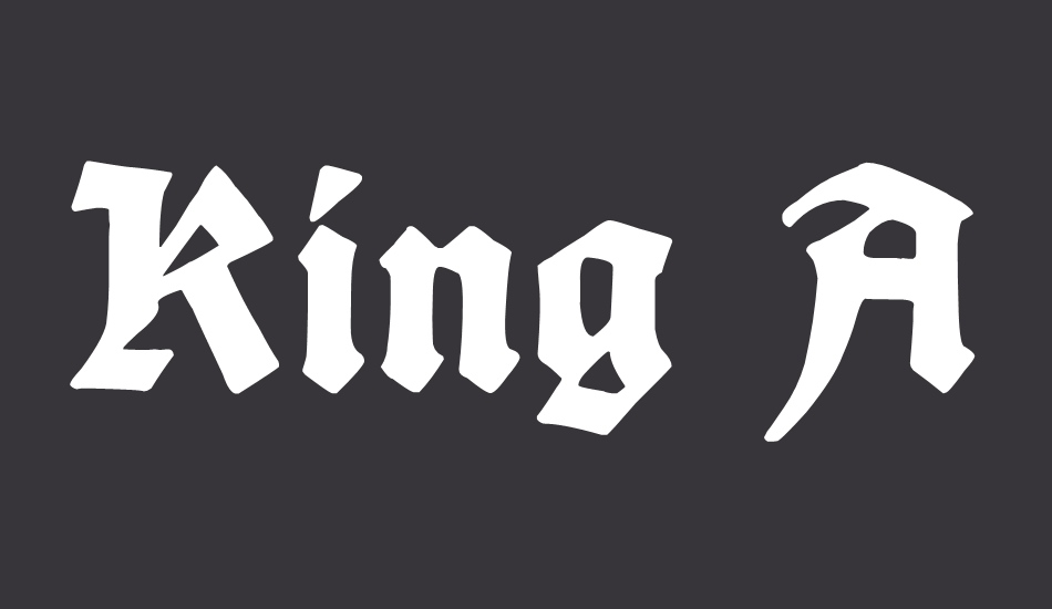 King Arthur Legend free font