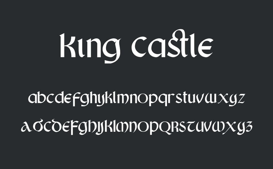 King Castle font