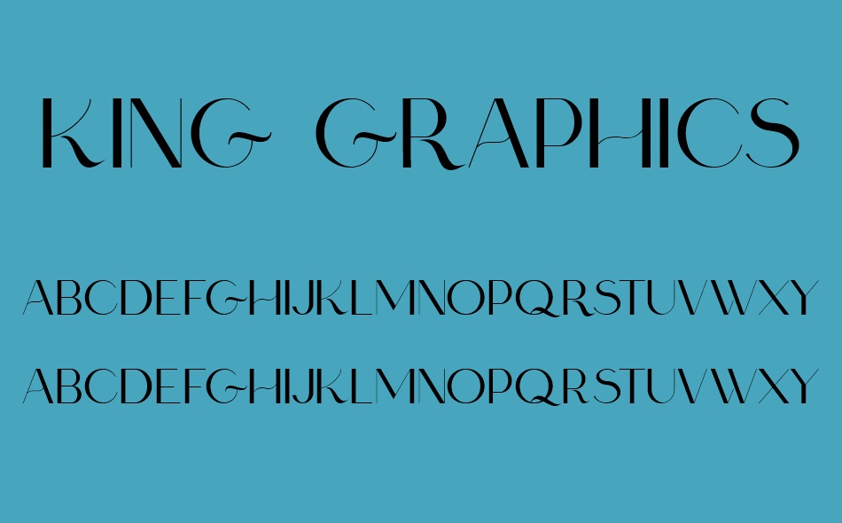 King Graphics font