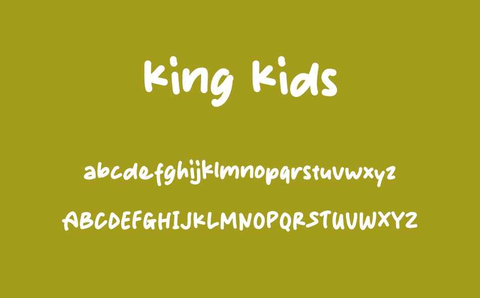King Kids font