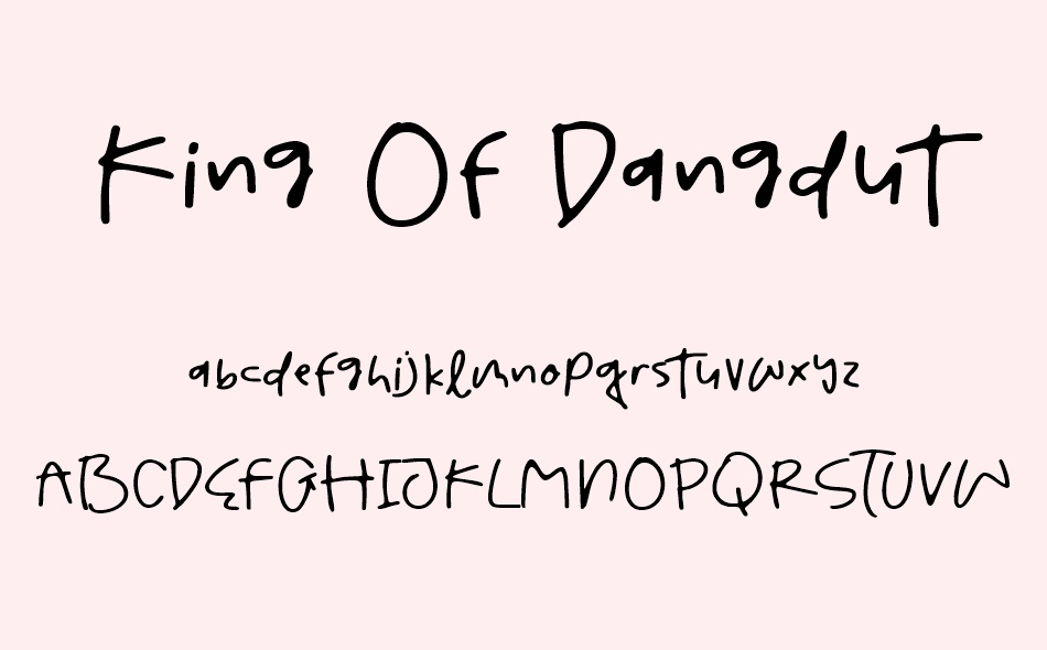 King Of Dangdut font