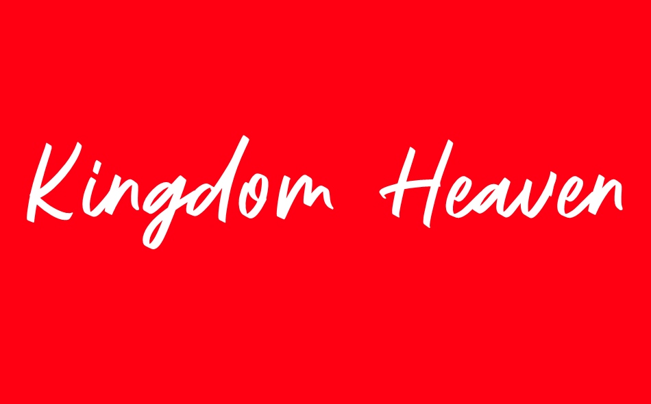 Kingdom Heaven font big