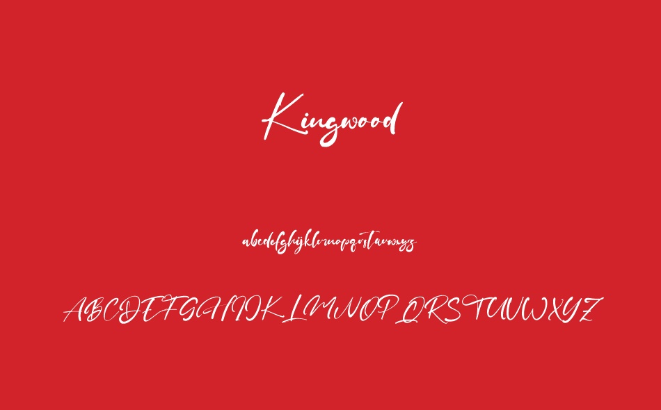 Kingwood font