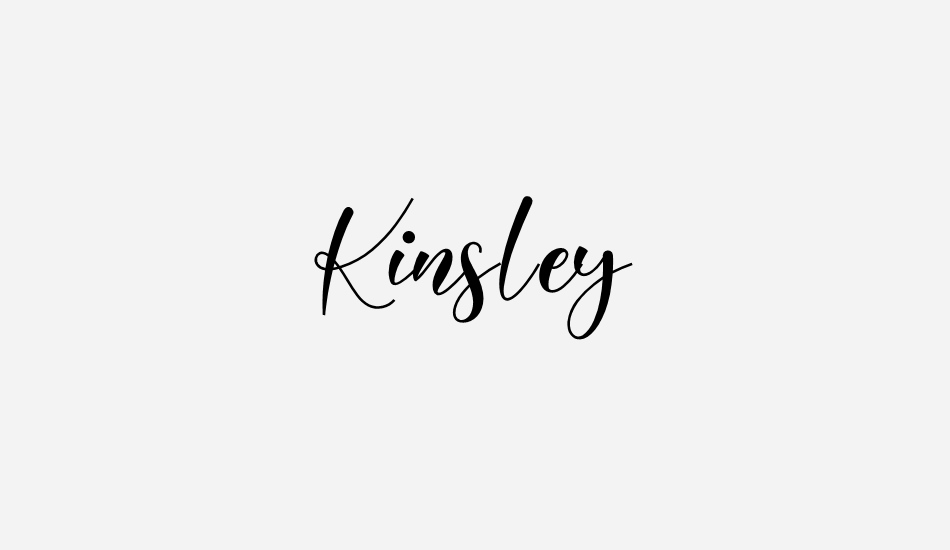 kinsley font big