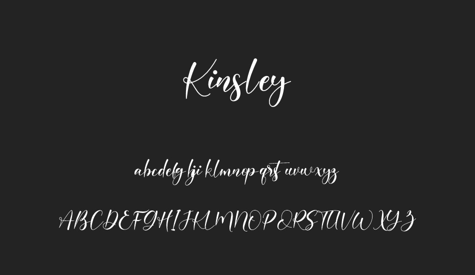 kinsley font