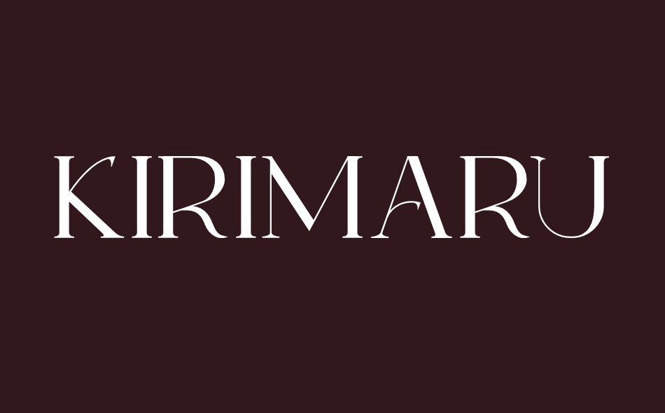 Kirimaru font big