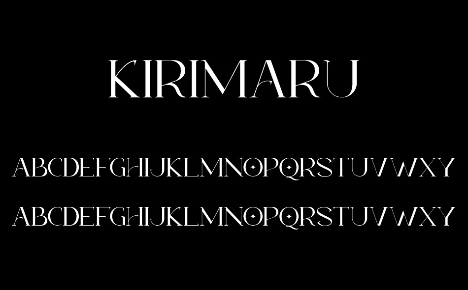 Kirimaru font