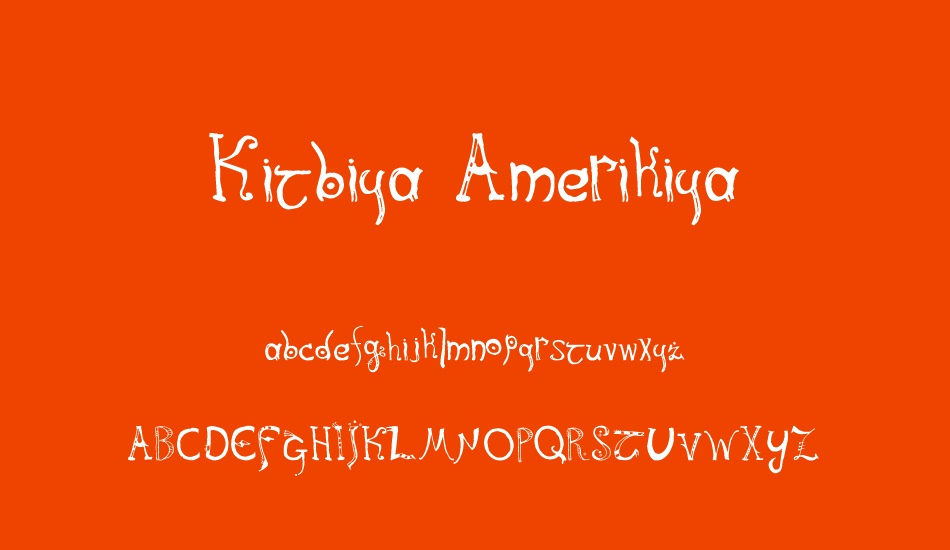 kitbiya-amerikiya font